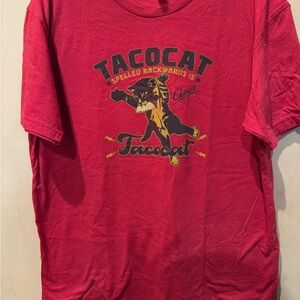 Red Tacocat Graphic T-Shirt